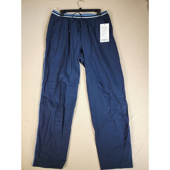 Lululemon Relaxed-fit Workout Track Pant Regular Men's Size L Navy Blue Athletic - Picture 1 of 7